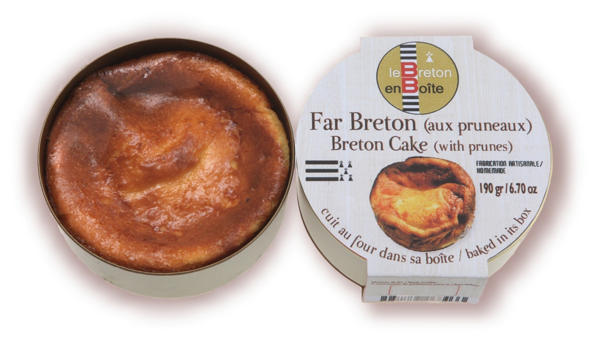 Far Breton Aux Pruneaux En Boite Produit Artisanal Breton