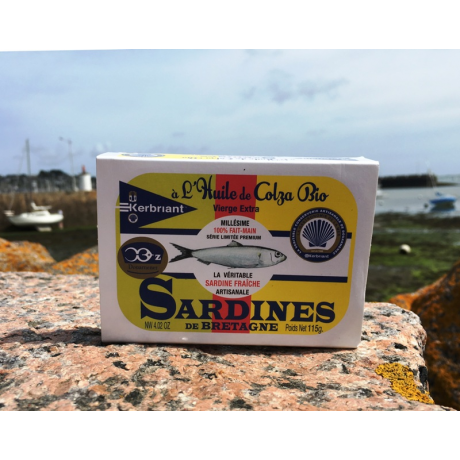 sardine à l'huile de colza bio 