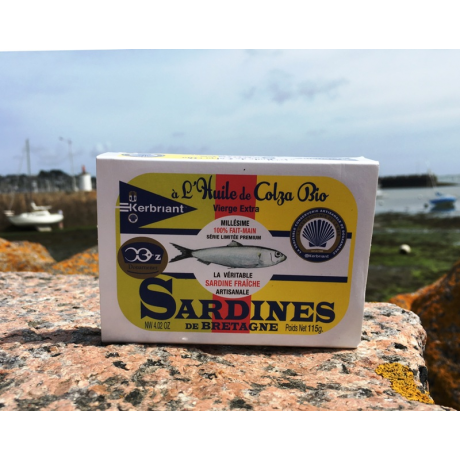 sardine à l'huile de tournesol bio 